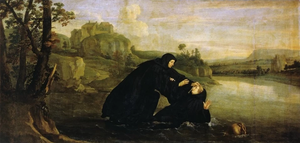 Placide tirato fuori dall'acqua da Maur - Bruxelles, Museo Reale di Belle Arti